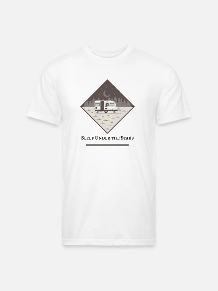 Sleep under the stars - Unisex Poly/Cotton T-Shirt - white