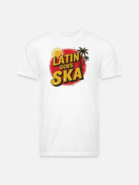 Latin Goes Ska - Unisex Poly/Cotton T-Shirt - white