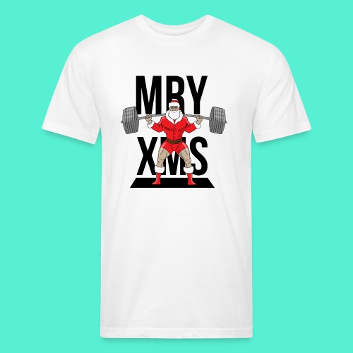 Santa lifts - Men’s Fitted Poly/Cotton T-Shirt