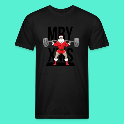 Santa lifts - Men’s Fitted Poly/Cotton T-Shirt