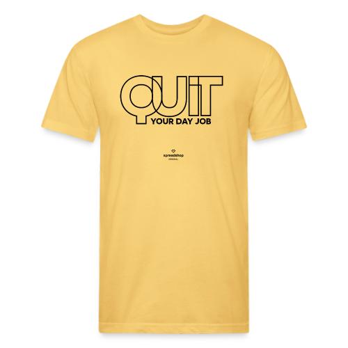 Quit in black - Unisex Poly/Cotton T-Shirt