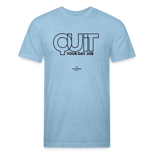 Quit in black - Unisex Poly/Cotton T-Shirt
