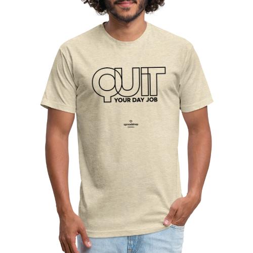 Quit in black - Unisex Poly/Cotton T-Shirt