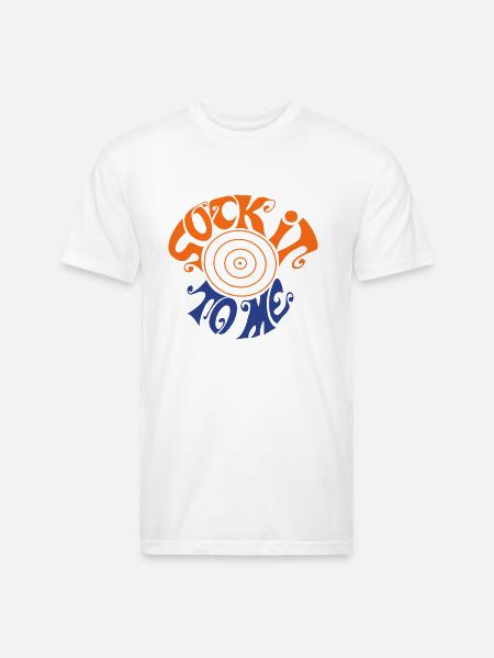 sock it to me - Unisex Poly/Cotton T-Shirt - white