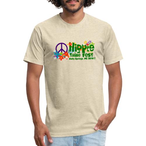 Hippie Tribe Fest! - Men’s Fitted Poly/Cotton T-Shirt