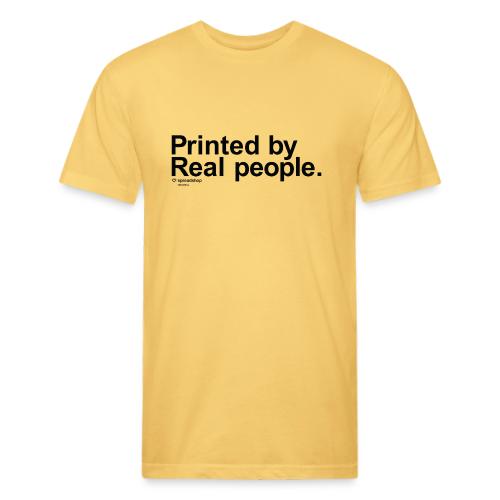 Printed in black - Unisex Poly/Cotton T-Shirt