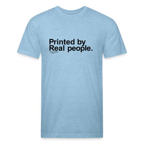 Printed in black - Unisex Poly/Cotton T-Shirt