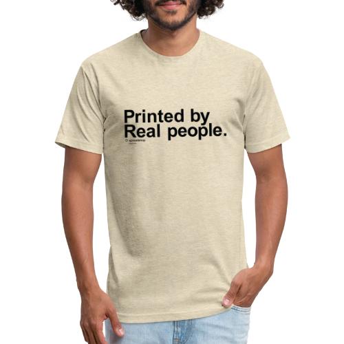 Printed in black - Unisex Poly/Cotton T-Shirt