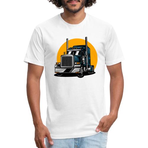 Tractor Trailer - Unisex Poly/Cotton T-Shirt