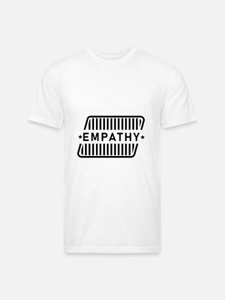 Empathy - Unisex Poly/Cotton T-Shirt - white