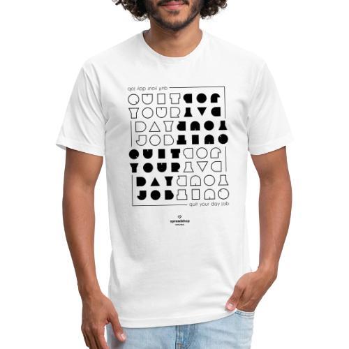 Quit upside black - Unisex Poly/Cotton T-Shirt