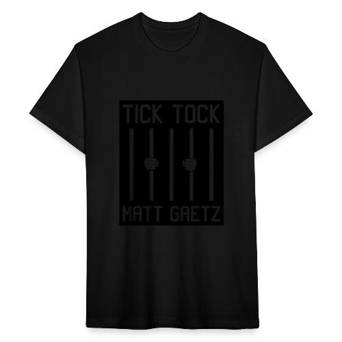 Tick Tock Matt Gaetz Prison - Fitted Cotton/Poly T-Shirt by Next Level