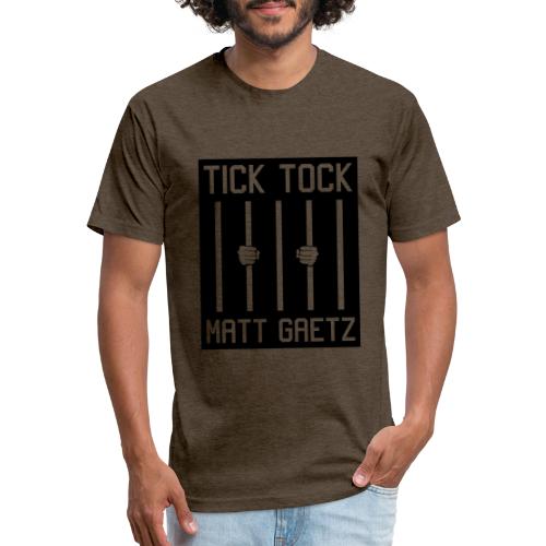 Tick Tock Matt Gaetz Prison - Men’s Fitted Poly/Cotton T-Shirt