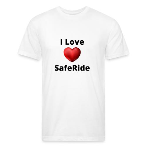 I Love SafeRide Red Heart - Unisex Poly/Cotton T-Shirt