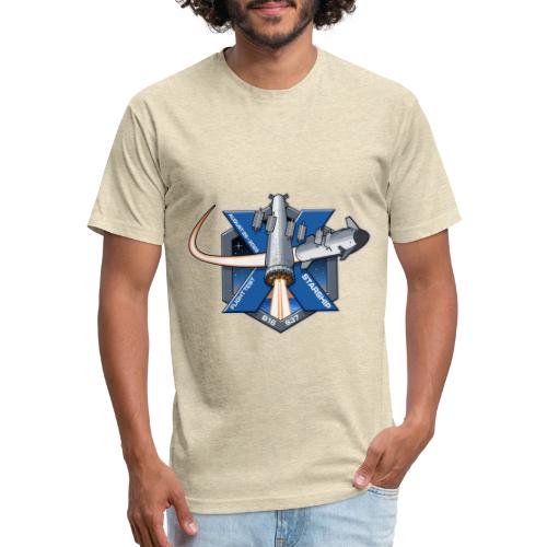 Starship Flight 10 Patch - Men’s Fitted Poly/Cotton T-Shirt