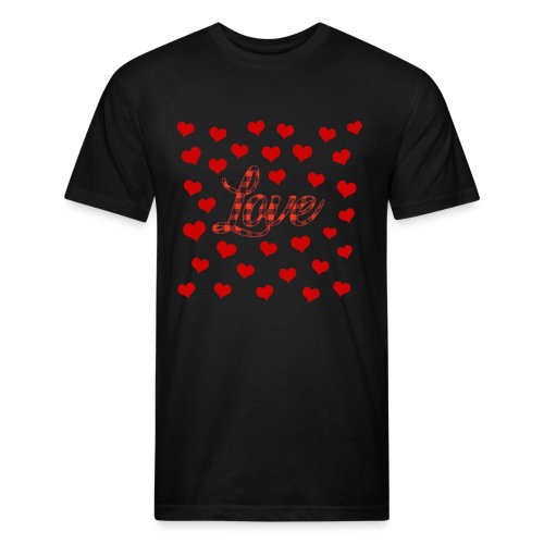 VALENTINES DAY GRAPHIC 3 - Men’s Fitted Poly/Cotton T-Shirt