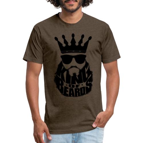King Of Beards - Men’s Fitted Poly/Cotton T-Shirt