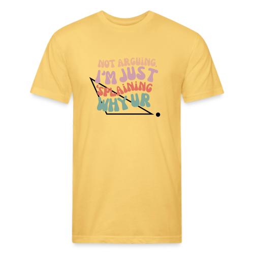 Not Arguing Obtuse - Men’s Fitted Poly/Cotton T-Shirt