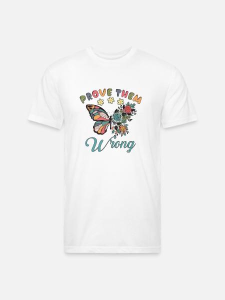 Prove them wrong - Unisex Poly/Cotton T-Shirt - white