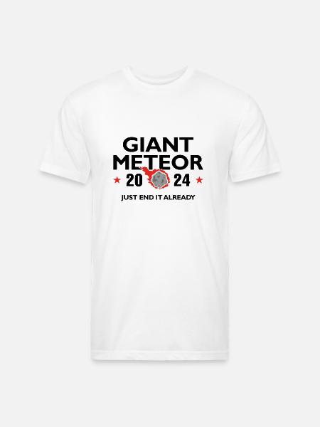 Giant Meteor 2024 - Unisex Poly/Cotton T-Shirt - white