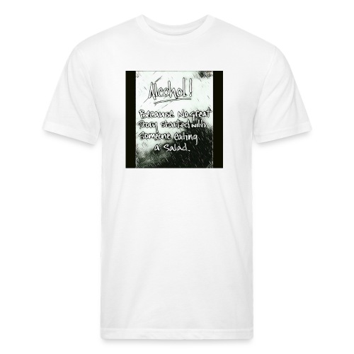 Alcohol - Men’s Fitted Poly/Cotton T-Shirt