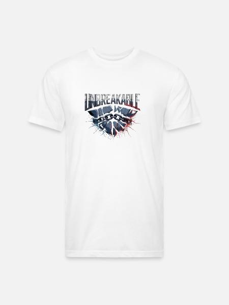 unbreakable - Unisex Poly/Cotton T-Shirt - white