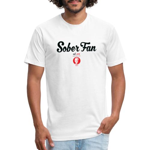 Sober Fan Logo Tee BW35 - Fitted Cotton/Poly T-Shirt by Next Level