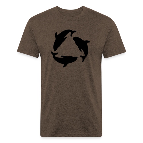recycle - Men’s Fitted Poly/Cotton T-Shirt