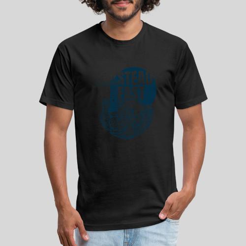 Steadfast - dark blue - Men’s Fitted Poly/Cotton T-Shirt