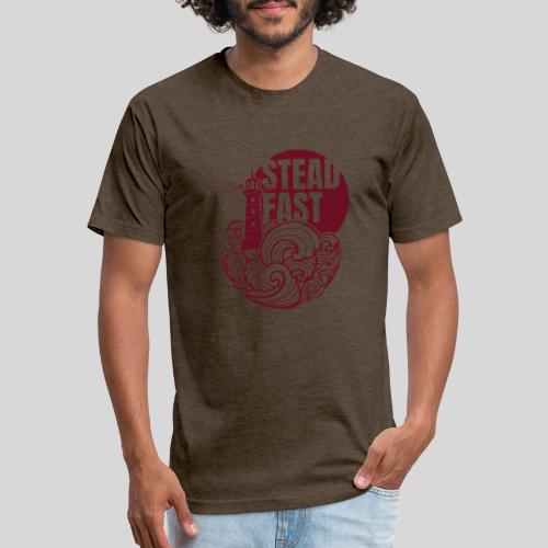 Steadfast - red - Men’s Fitted Poly/Cotton T-Shirt