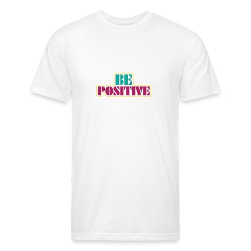 BE positive - Men’s Fitted Poly/Cotton T-Shirt