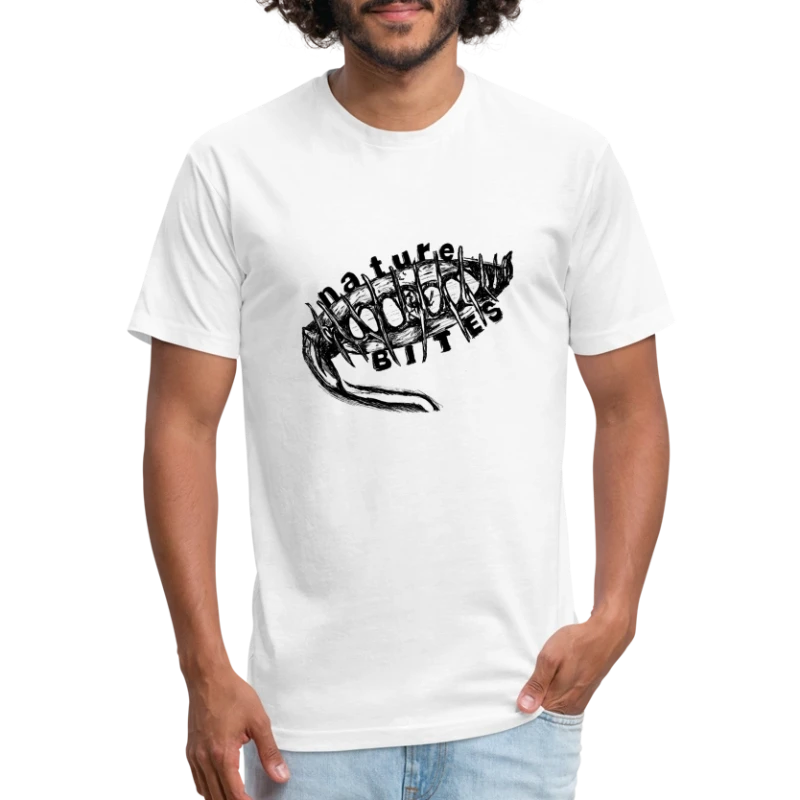 Nature Bites - Fitted Cotton/Poly T-Shirt by Next Level