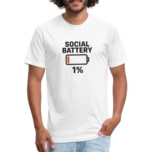 Social battery 1 percent - Unisex Poly/Cotton T-Shirt