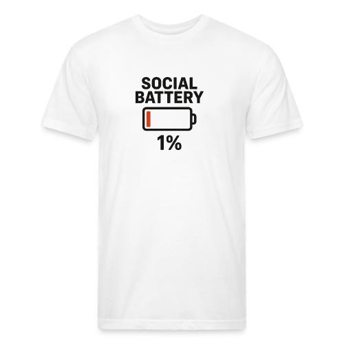 Social battery 1 percent - Unisex Poly/Cotton T-Shirt