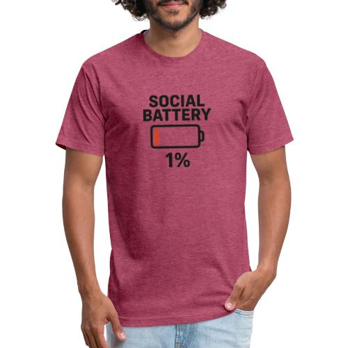 Social battery 1 percent - Unisex Poly/Cotton T-Shirt