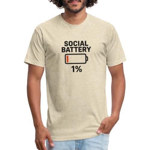 Social battery 1 percent - Unisex Poly/Cotton T-Shirt
