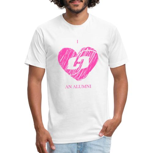 I HEART AN ALUMNI - Men’s Fitted Poly/Cotton T-Shirt