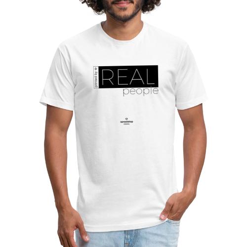Real in black - Unisex Poly/Cotton T-Shirt
