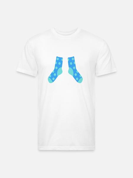 Socks - Unisex Poly/Cotton T-Shirt - white