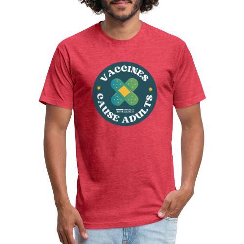 Vaccines Cause Adults_Bandage - Unisex Poly/Cotton T-Shirt