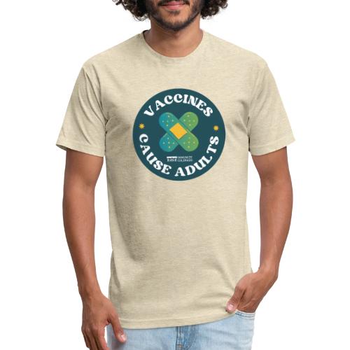 Vaccines Cause Adults_Bandage - Unisex Poly/Cotton T-Shirt