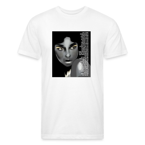 Strong woman - Men’s Fitted Poly/Cotton T-Shirt