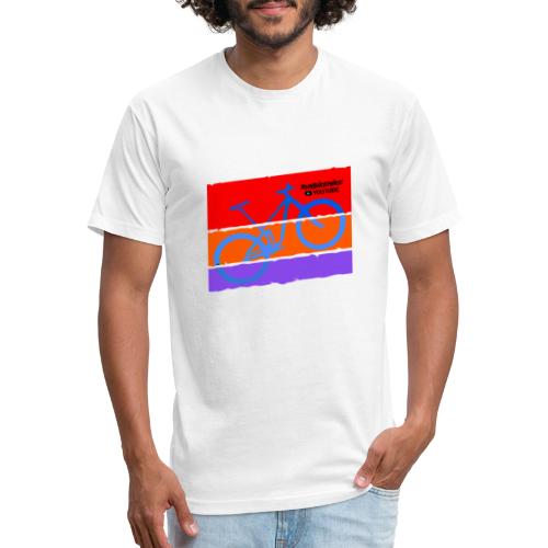 Retro MTB - Men’s Fitted Poly/Cotton T-Shirt