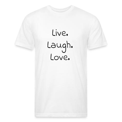 Smoon City_Live laugh love Black - Unisex Poly/Cotton T-Shirt