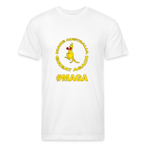 Make Australia Great Again #MAGA - Men’s Fitted Poly/Cotton T-Shirt