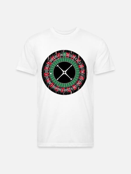 Roulette Wheel - Unisex Poly/Cotton T-Shirt - white