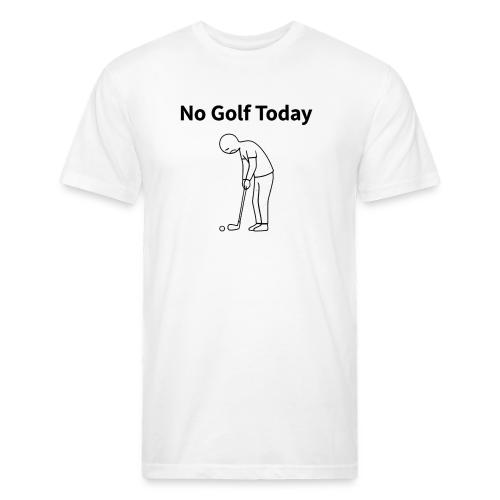 No Golf Today Funny Stick Figure Quote - Unisex Poly/Cotton T-Shirt