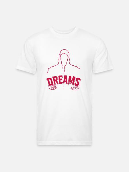 Grim Dreams - Unisex Poly/Cotton T-Shirt - white