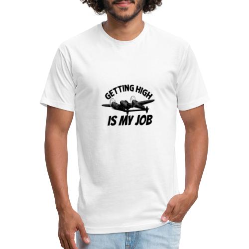 Getting High Is My Job - Men’s Fitted Poly/Cotton T-Shirt