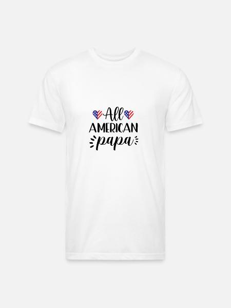 Papa - Unisex Poly/Cotton T-Shirt - white